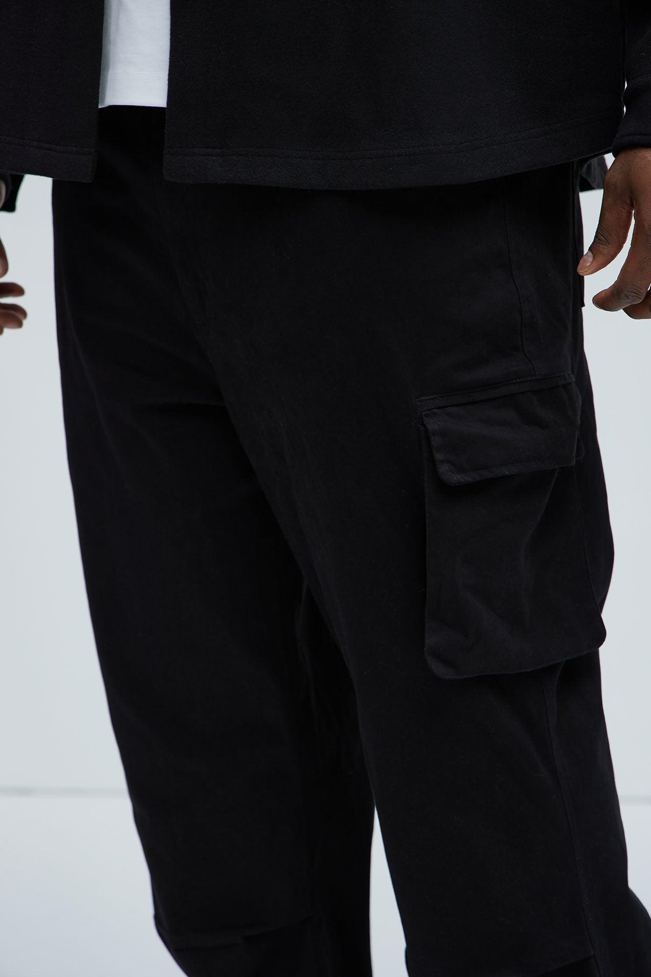 Almost Famous Slim Flare Cargo Pants - Black Product Image