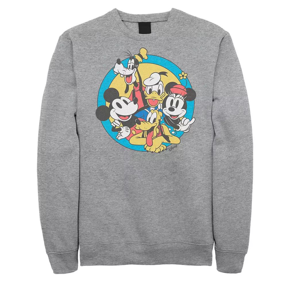 Disney's Mickey Mouse & Friends Big & Tall Retro Group Shot Graphic Fleece, Men's,  Product Image