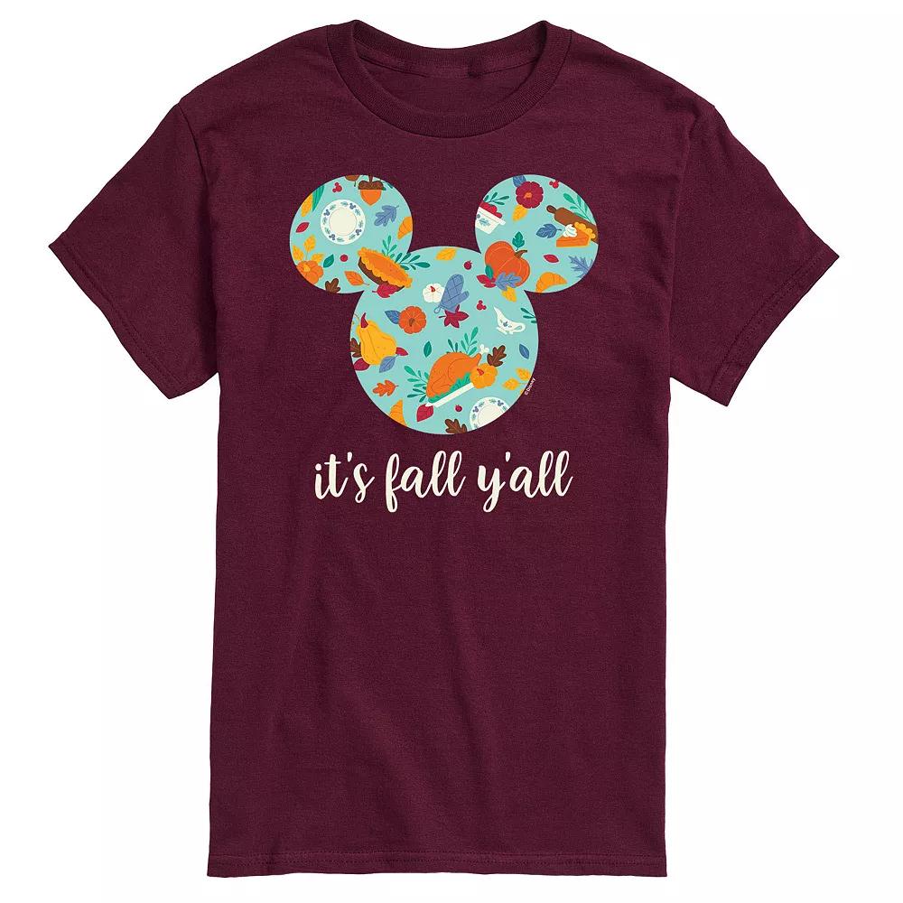 Disney's Mickey Mouse Men's It's Fall Y'all Tee Graphic Tee,  Product Image