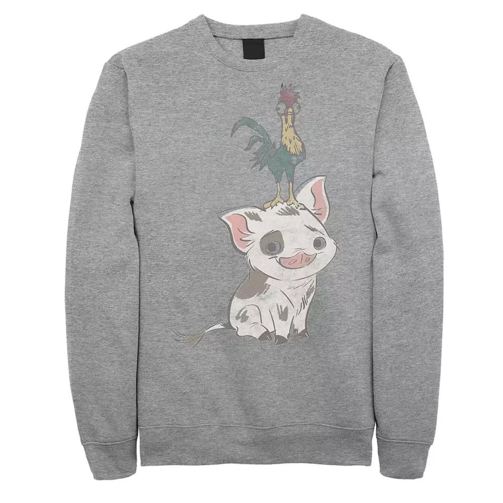 Men's Disney's Moana Heihei And Pua Portrait Fleece,  Product Image