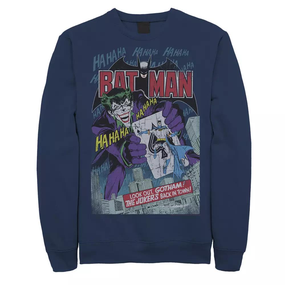 Men's DC Comics Batman And Joker Comic Cover Sweatshirt,  Product Image