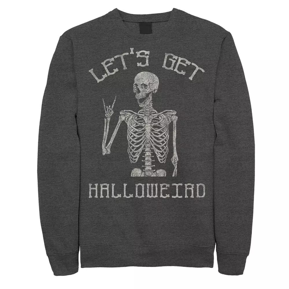 Men's Halloweird Humor Text Sweatshirt,  Product Image