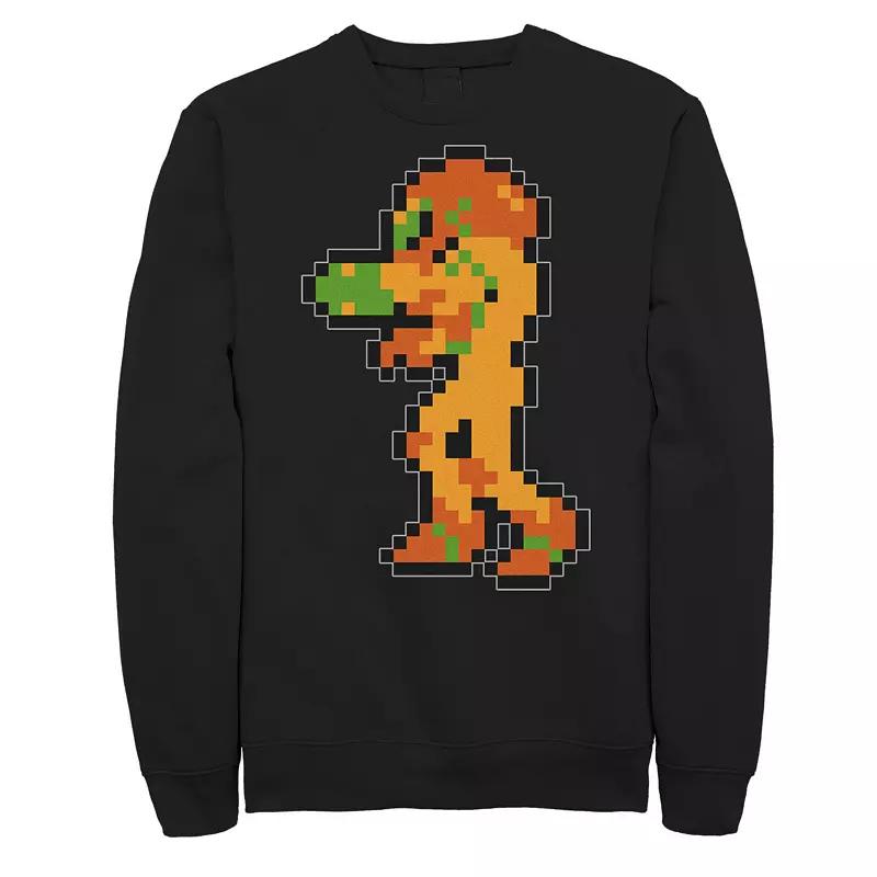 Men's Nintendo Samus Suit Colorful Pixelated Sweatshirt,  Product Image