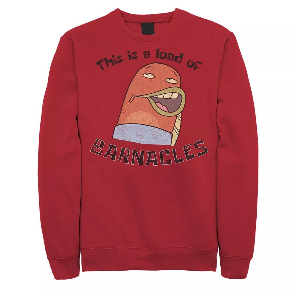 Men's SpongeBob This Is A Load Of Barnacles Quote Sweatshirt,  Product Image