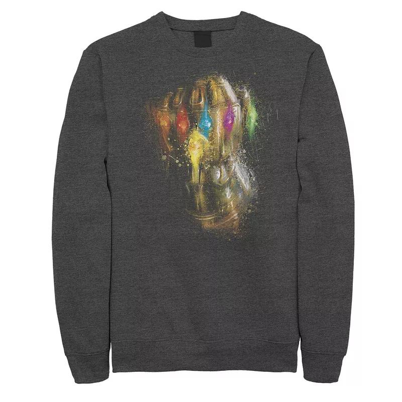 Men's Marvel Avengers Endgame Gauntlet Painting Sweatshirt,  Product Image