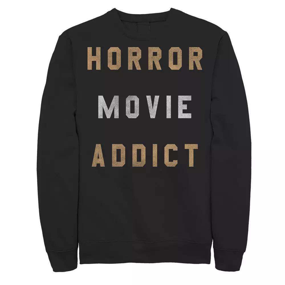 Mens Horror Movies Lover Halloween Sweatshirt, Men's,  Product Image