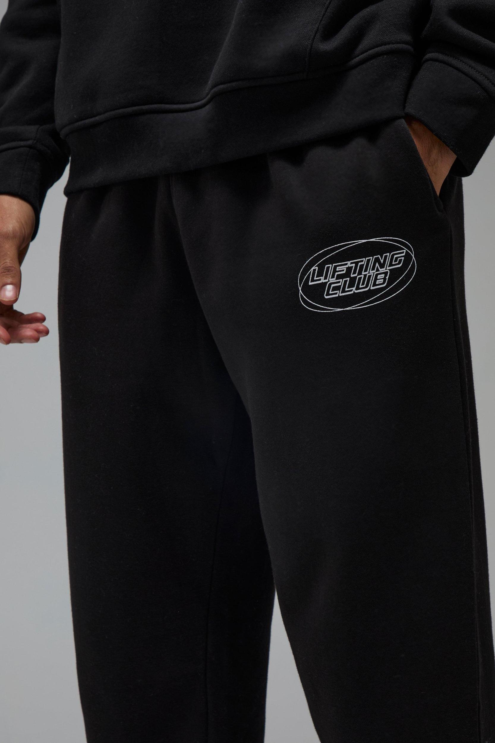 Man Active Blurred Oversized Sweatpants | boohooMAN USA Product Image