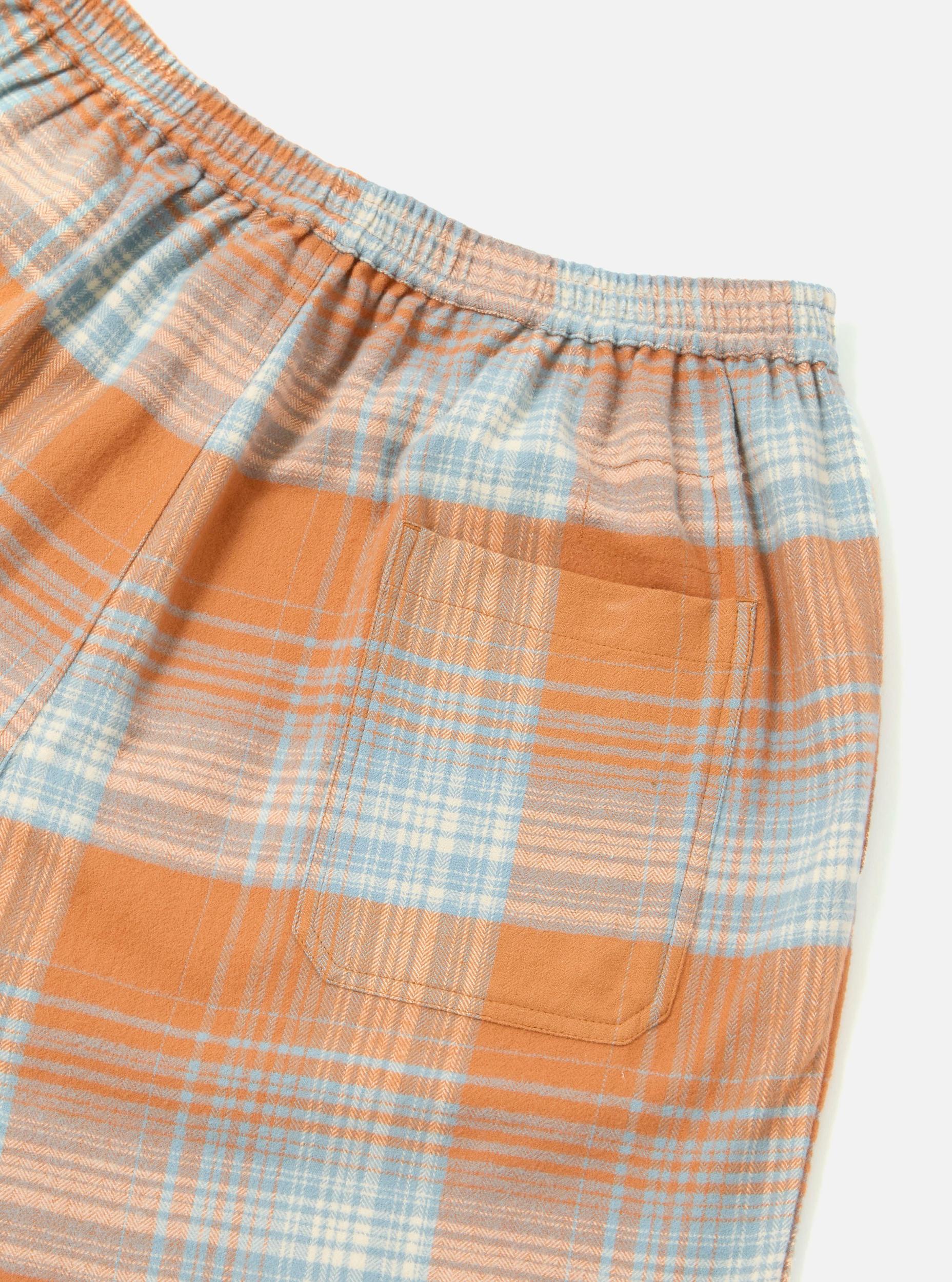Orange Check Pyjama Short Product Image