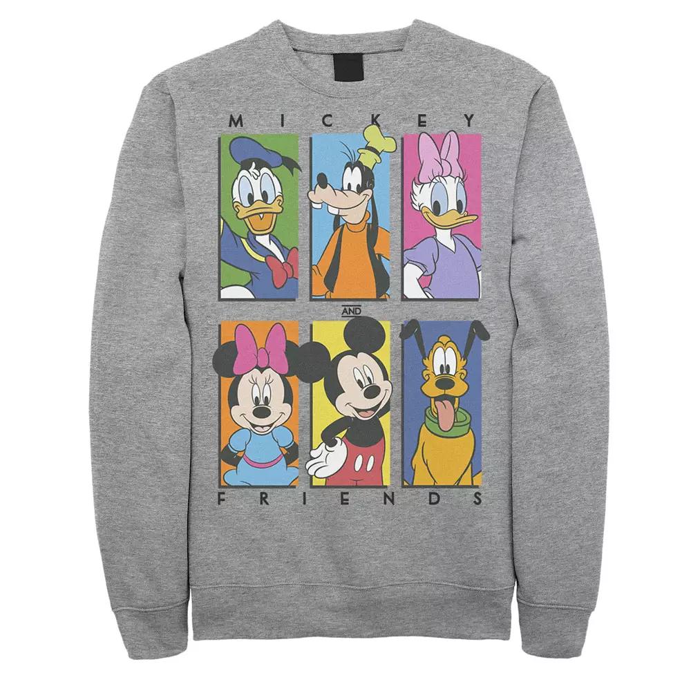 Disney's Mickey & Friends Men's Character Sweatshirt, Size: Small, Athletic Grey Product Image