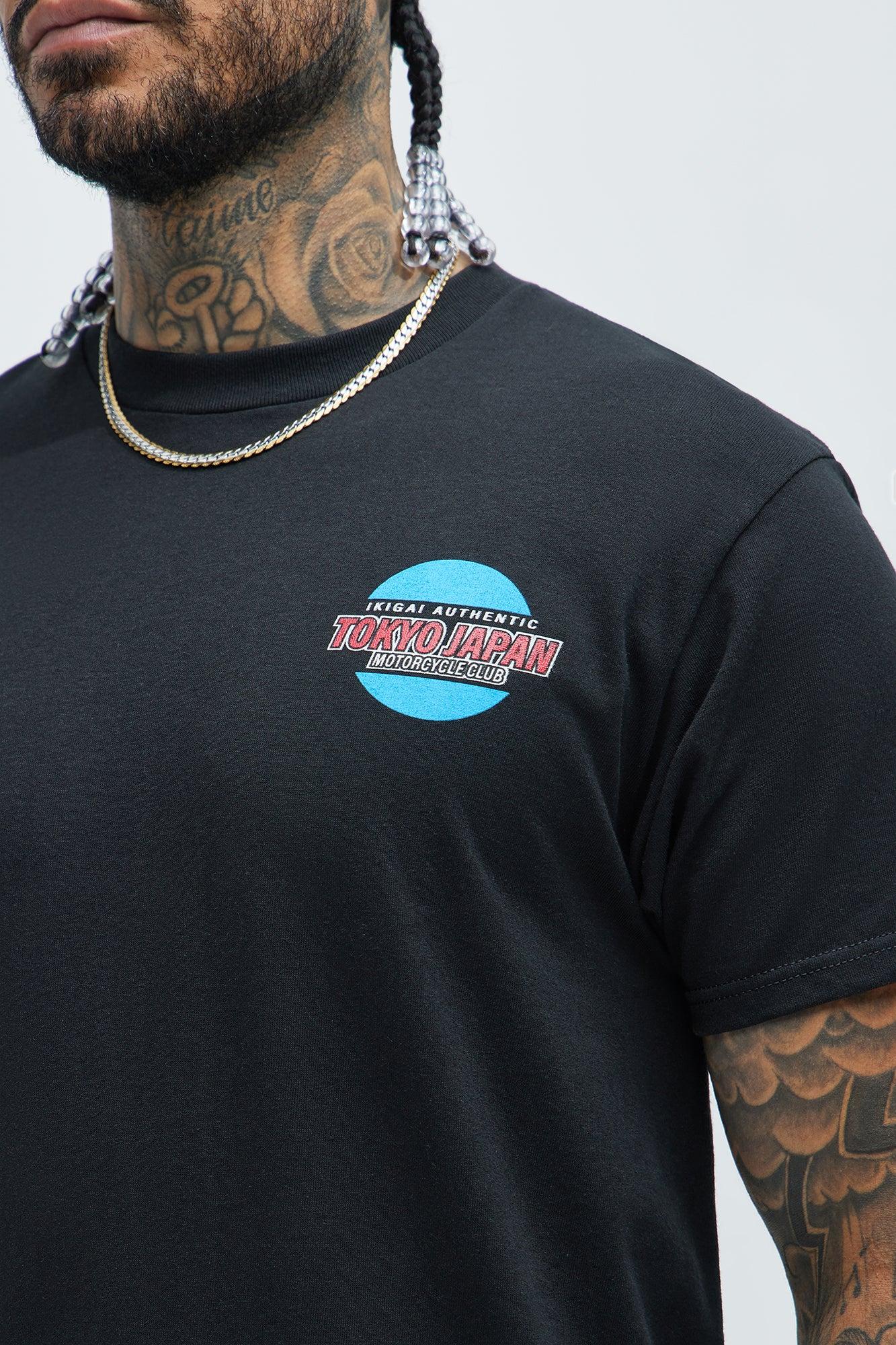 Anime Moto Club Short Sleeve Tee - Black Product Image