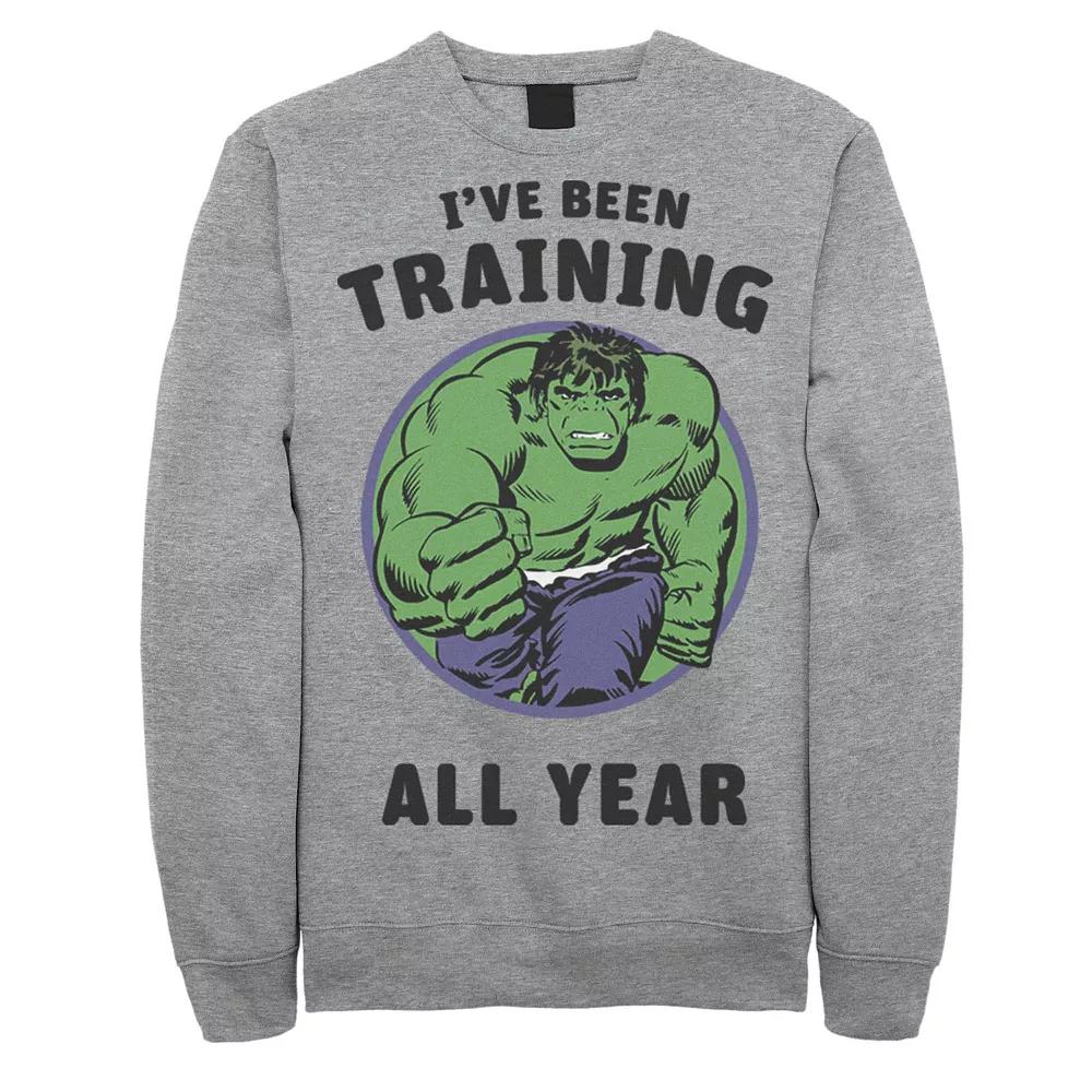 Men's Marvel Avengers Hulk I've Been Training All Year Sweatshirt,  Product Image