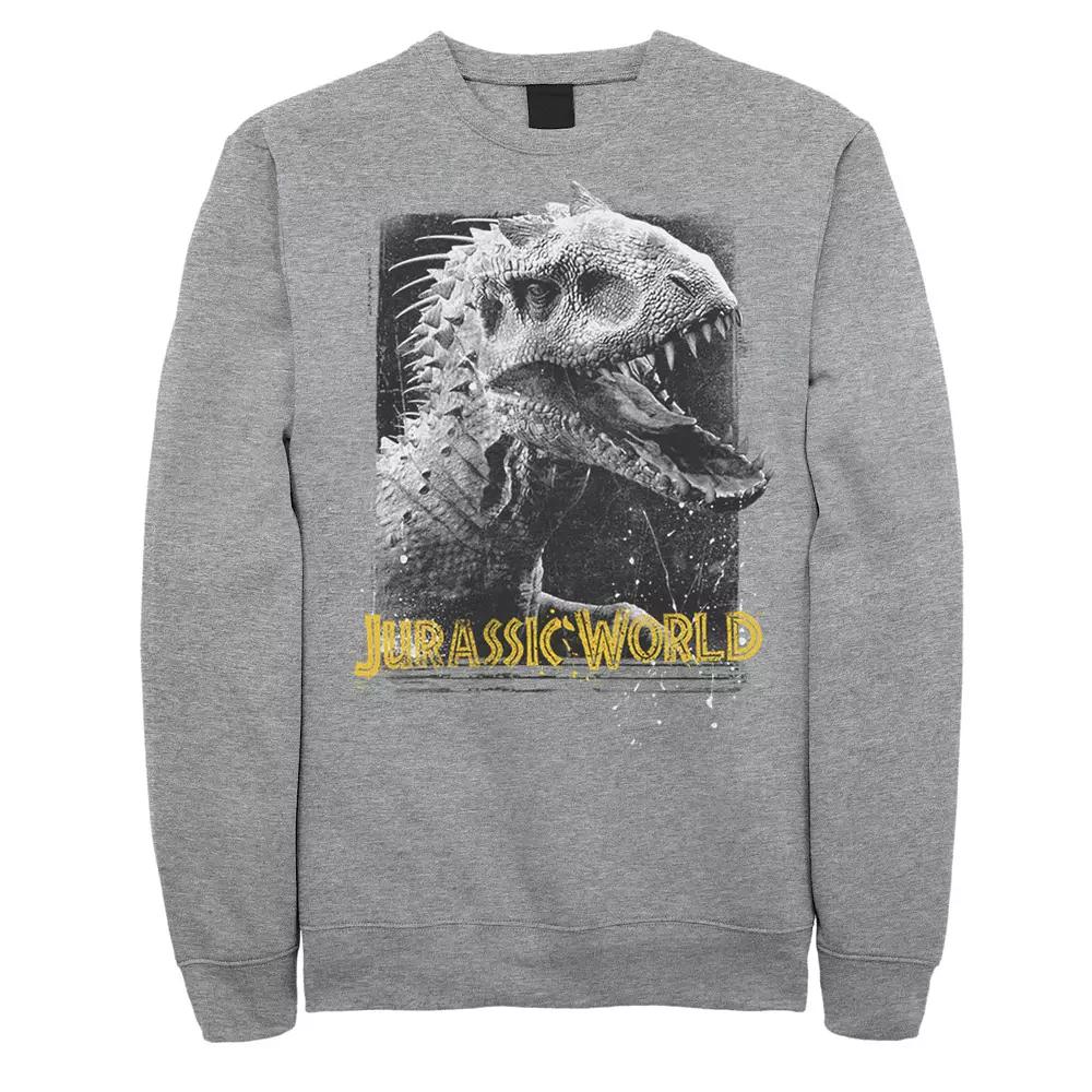 Men's Jurassic World Indominus Rex Profile View Fleece Graphic Pullover,  Product Image