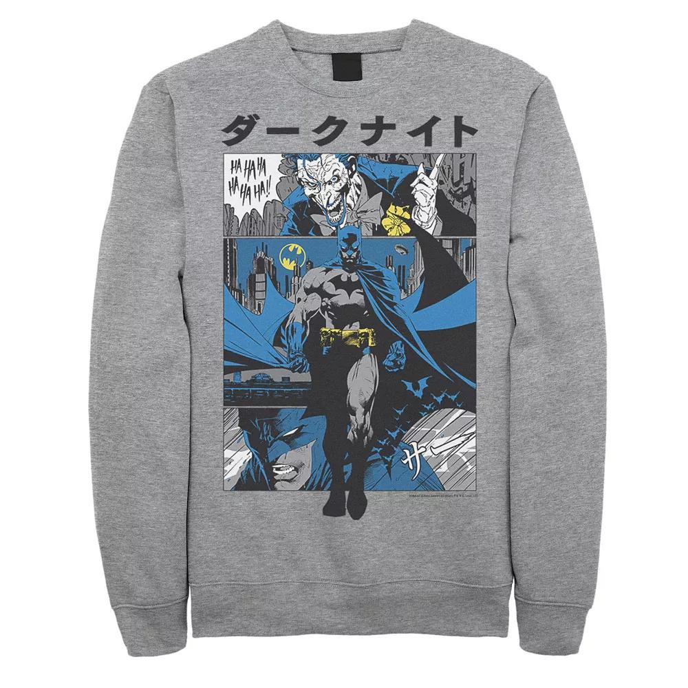 Men's DC Comics Batman Kanji Comic Panels Sweatshirt,  Product Image