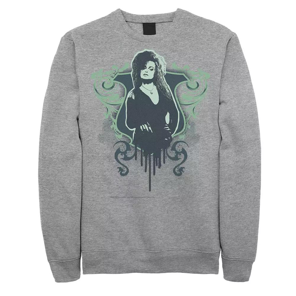 Men's Harry Potter Bellatrix Lestrange Dripping Portrait Fleece Graphic Pullover,  Product Image