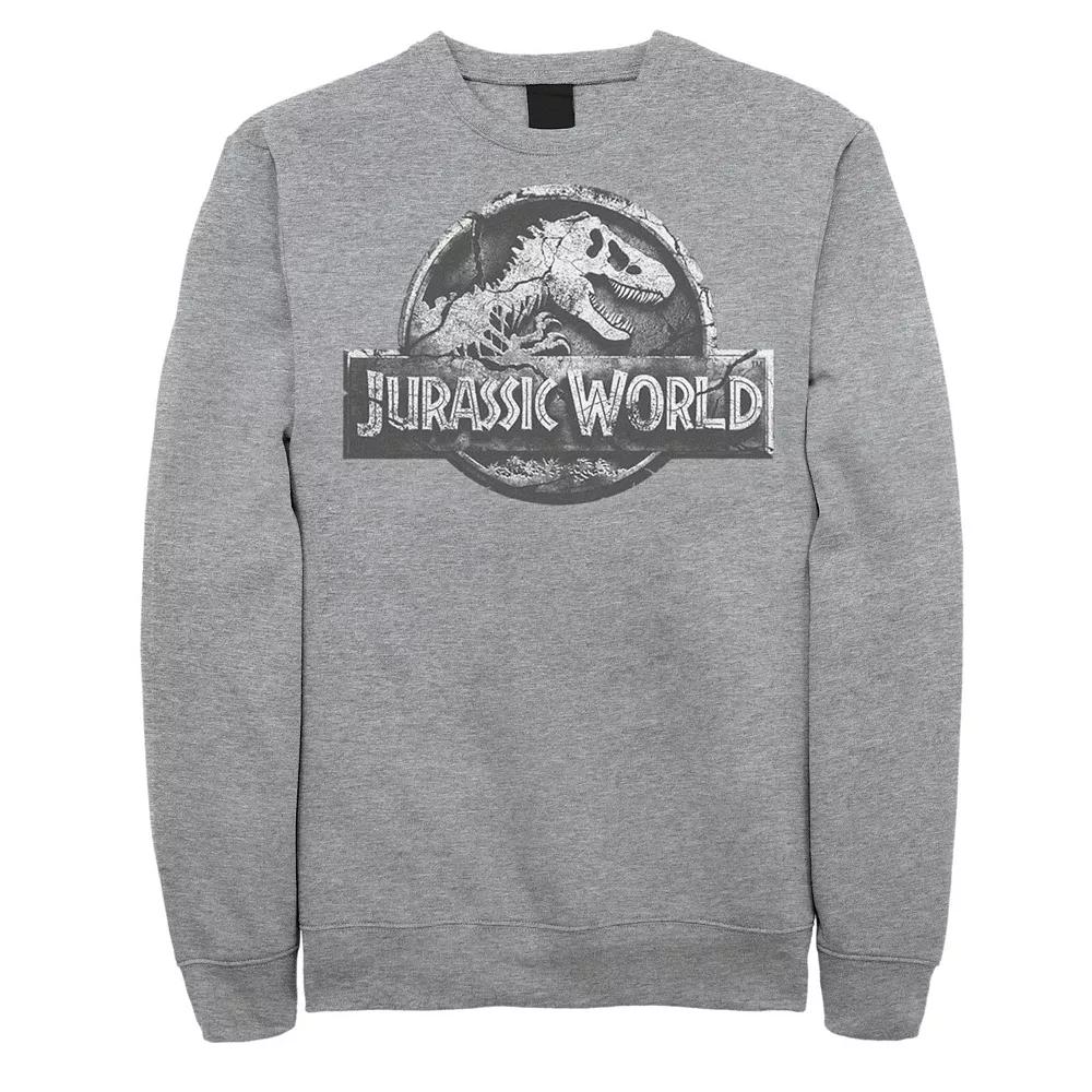 Men's Jurassic World Two Return Stone Logo Sweatshirt,  Product Image