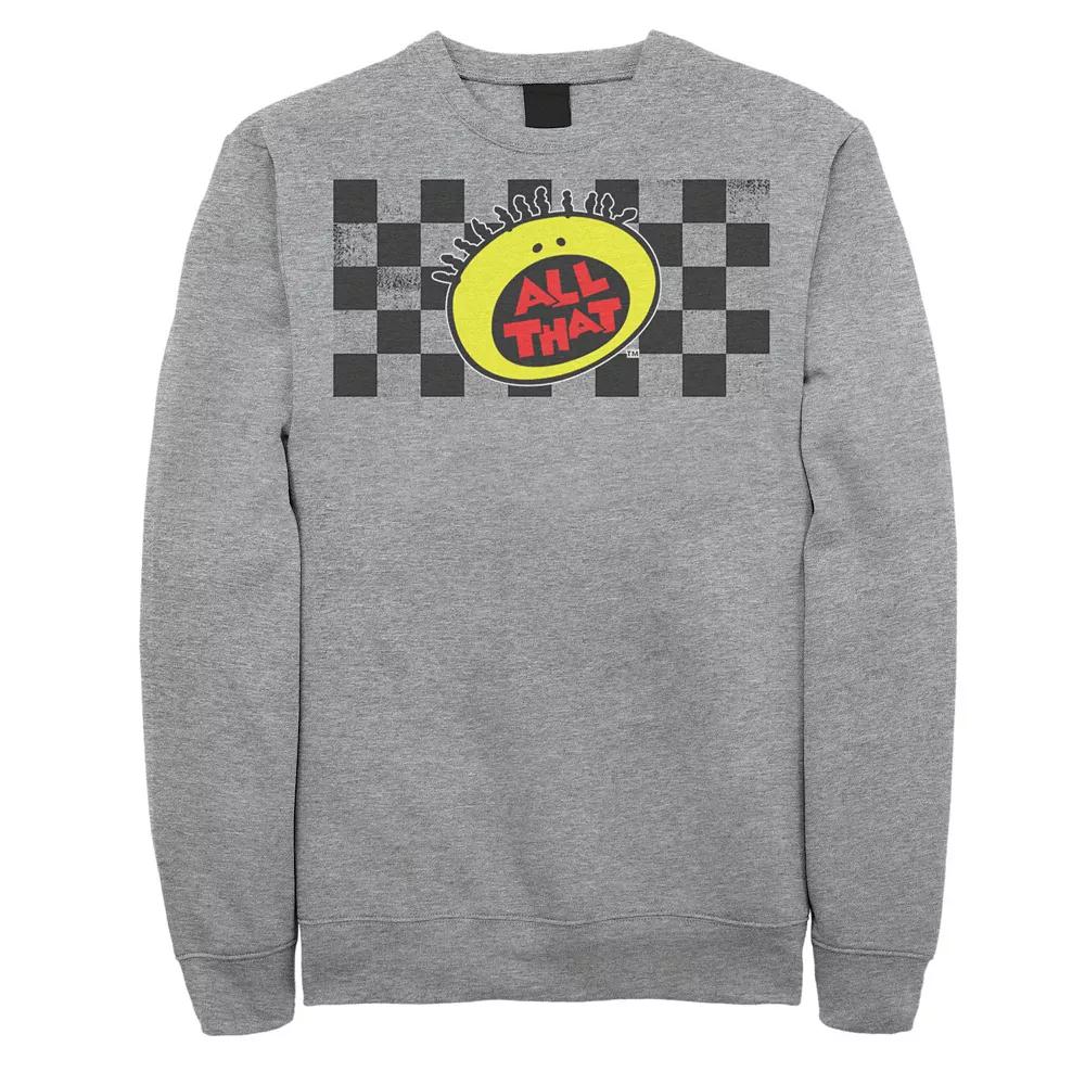 Men's Nickelodeon All That Checkered Logo Panel Graphic Hoodie,  Product Image