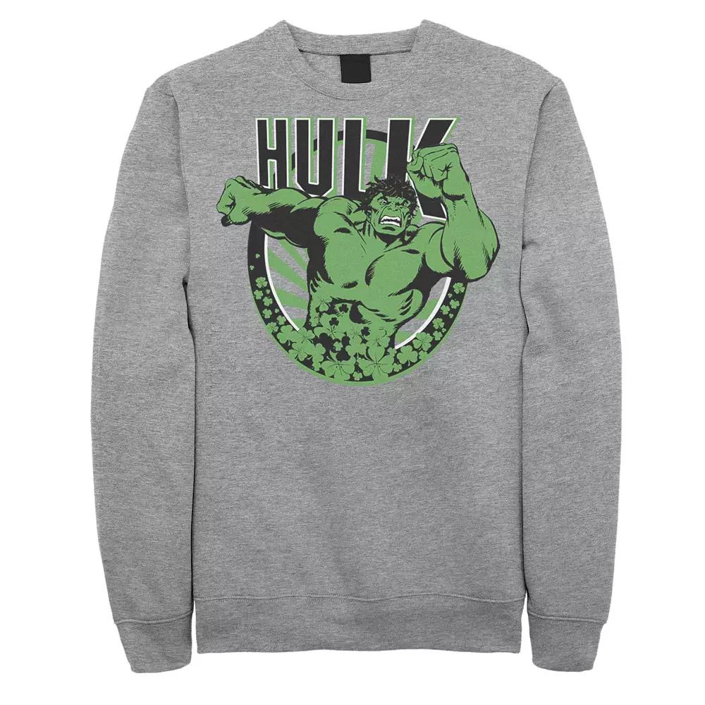 Men's Marvel Hulk St. Patty's Circle Logo Sweatshirt,  Product Image
