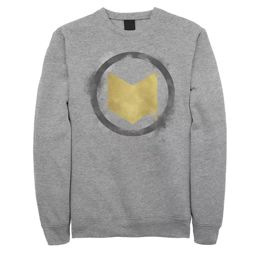 Men's Marvel Avengers Endgame Hawkeye Spray Paint Logo Sweatshirt,  Product Image