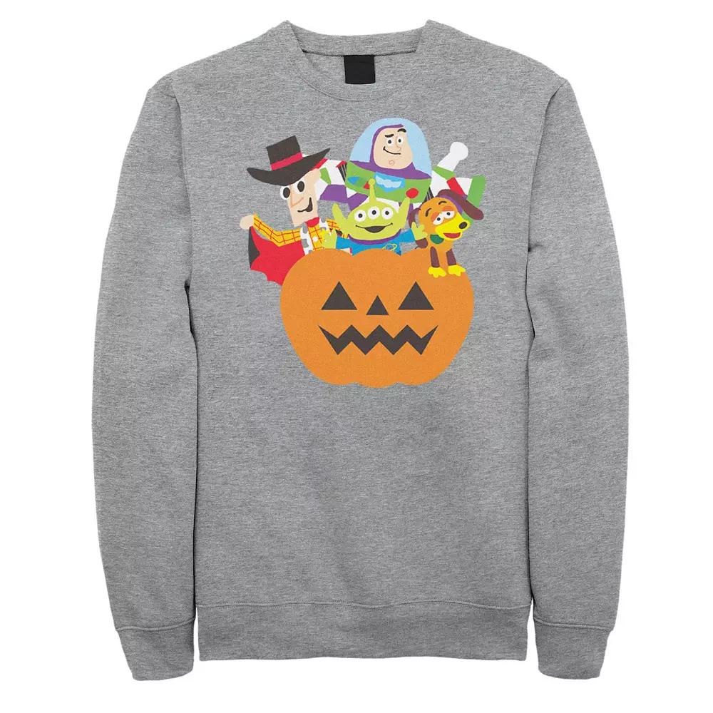Disney / Pixar's Toy Story Men's Halloween Simple art Sweatshirt, Size: XXL, Athletic Grey Product Image