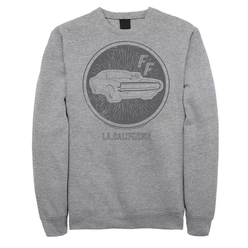 Big & Tall Fast And Furious Sports Car Badge Fleece Sweatshirt, Men's,  Product Image