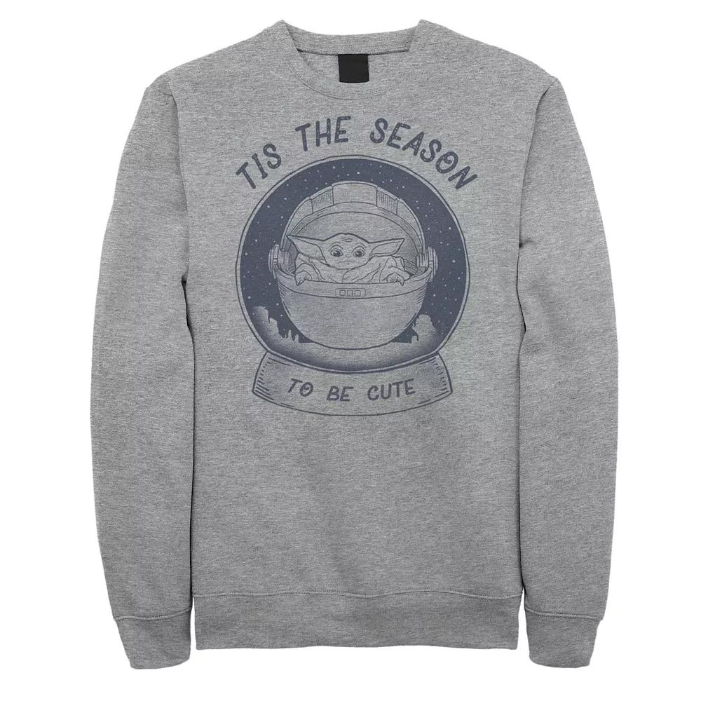 Men's Star Wars The Mandalorian The Child Christmas Tis The Season Sweatshirt,  Product Image