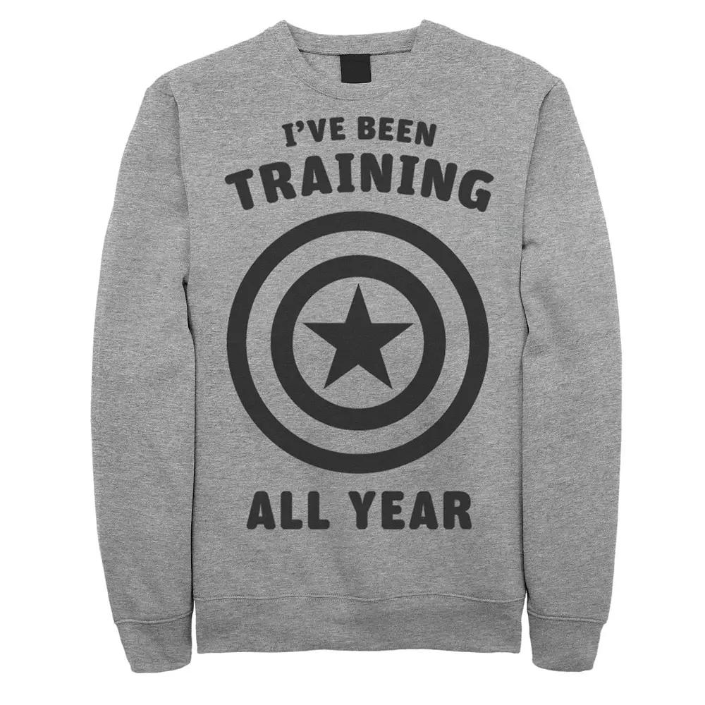 Men's Marvel Avengers Captain America Training All Year Logo Sweatshirt,  Product Image