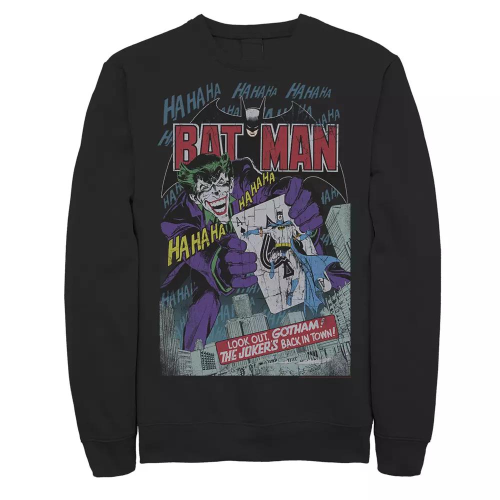 Men's DC Comics Batman And Joker Comic Cover Sweatshirt,  Product Image