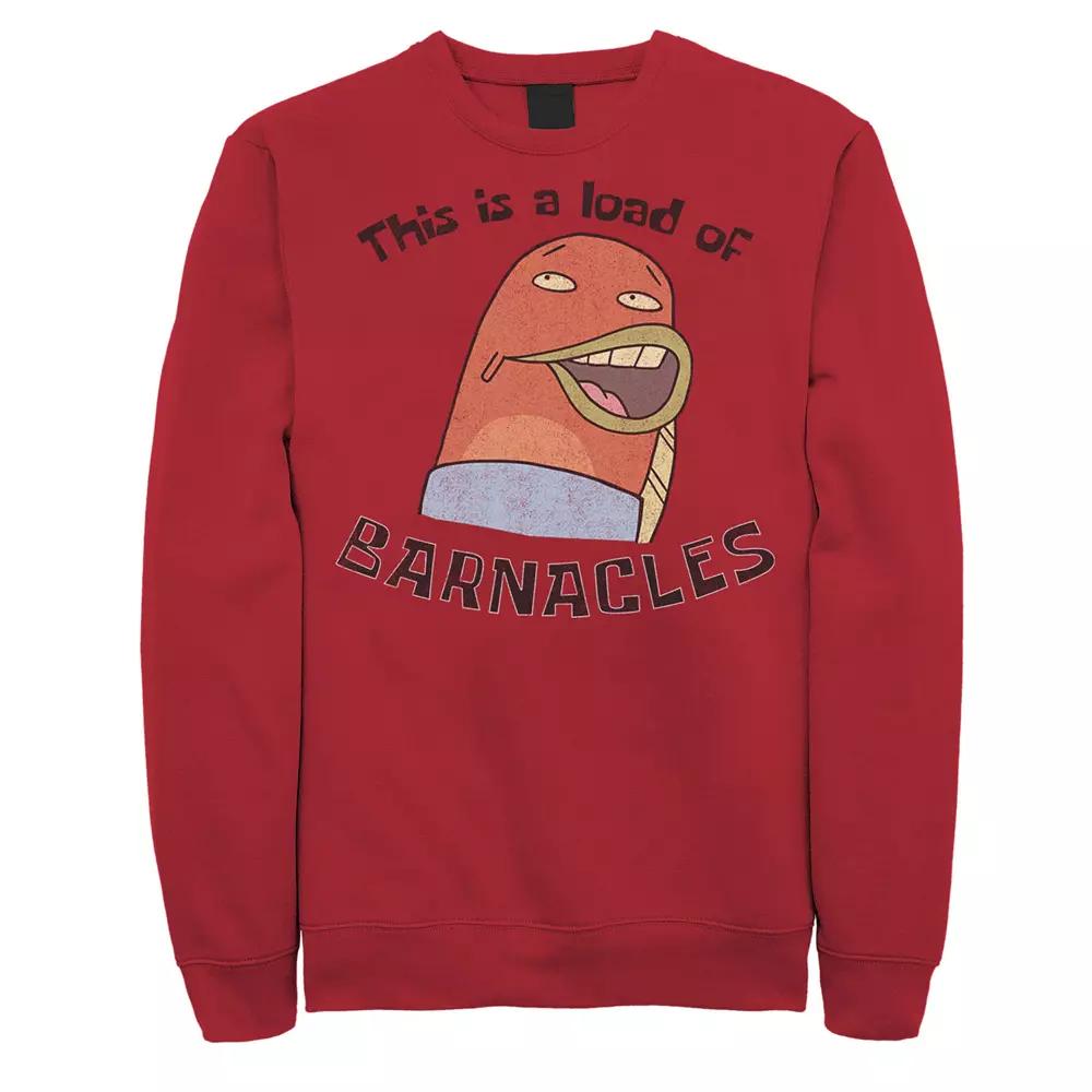 Men's SpongeBob This Is A Load Of Barnacles Quote Sweatshirt,  Product Image