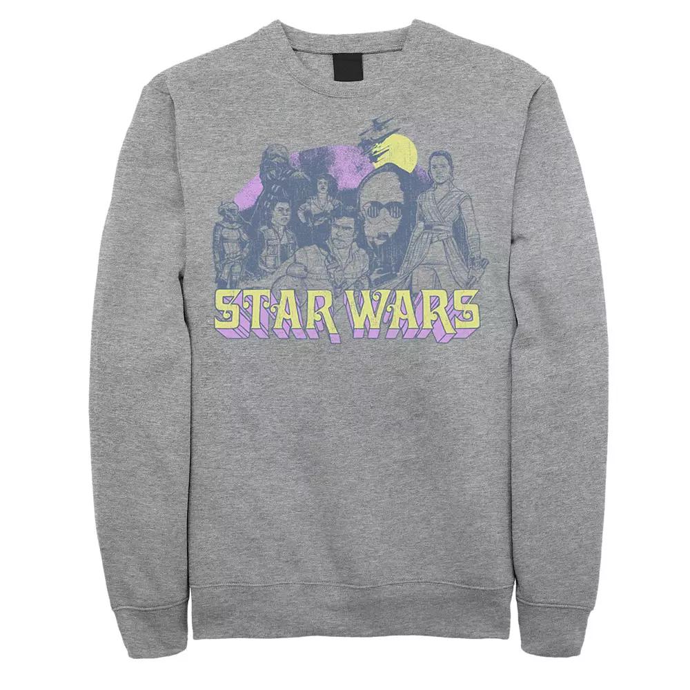 Men's DC Comics Superman Save Our Planet Circle Text Poster Sweatshirt, Size: XXL, Athletic Grey Product Image