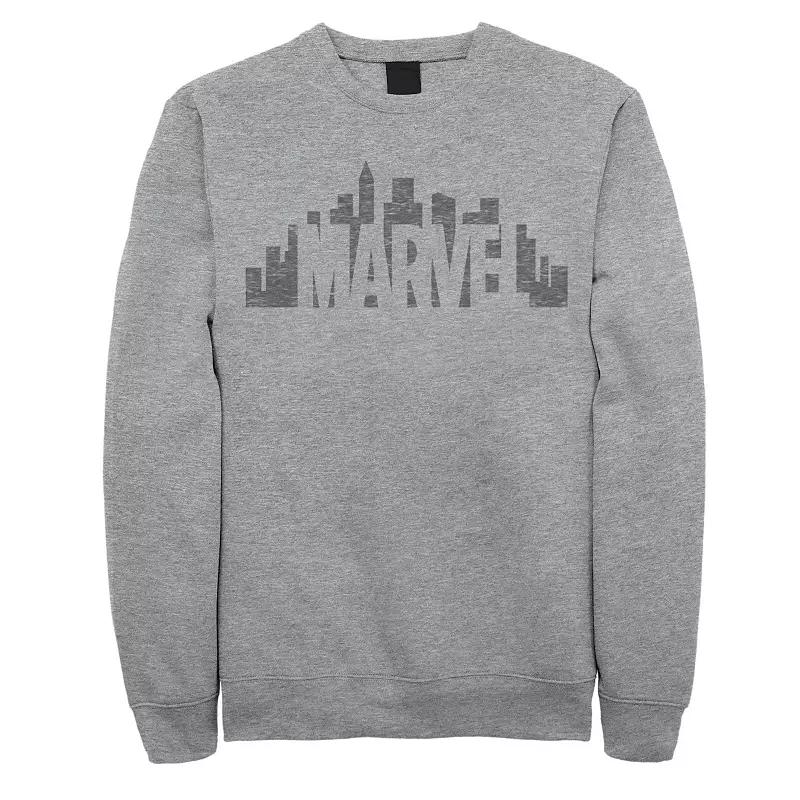 Men's Marvel City Skyline Logo Fade Sweatshirt,  Product Image
