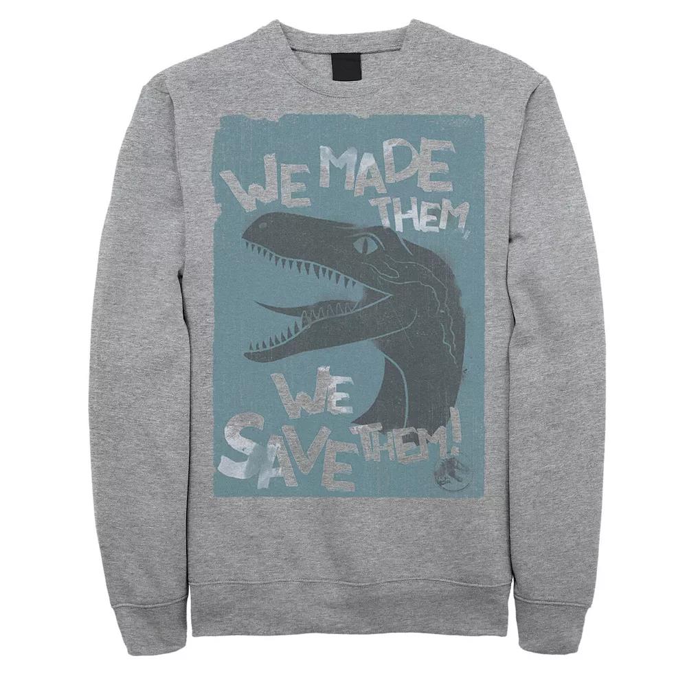 Men's Jurassic World 2 "We Made Them, We Save Them!" Sweatshirt,  Product Image