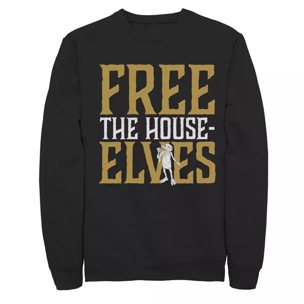 Men's Harry Potter Dobby Free The House-Elves Fleece Graphic Pullover,  Product Image