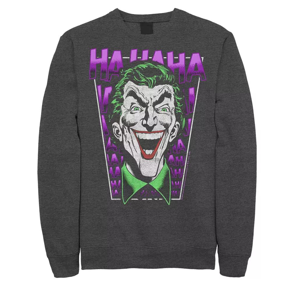 Men's DC Comics Batman The Joker Laughing Sweatshirt,  Product Image