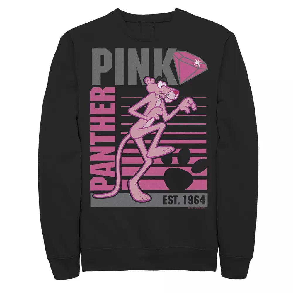 Men's Pink Panther Lined Portrait Sweatshirt,  Product Image