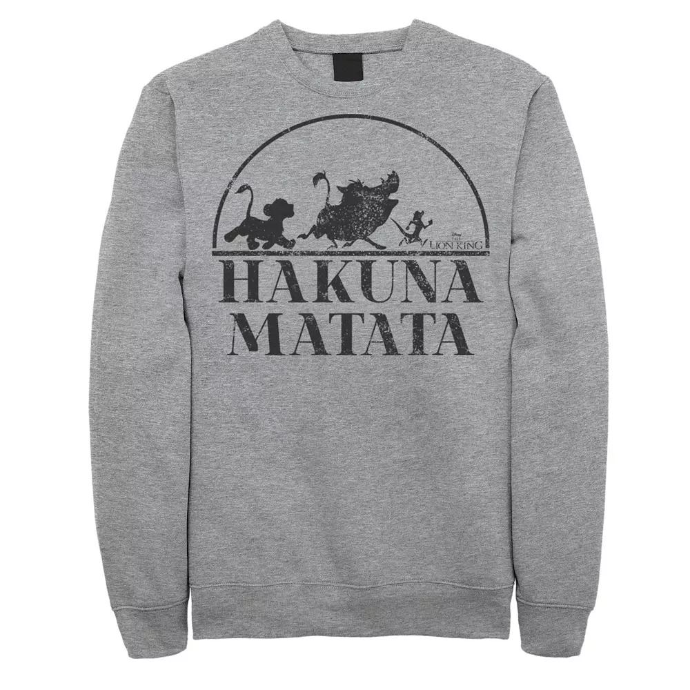 Disney's The Lion King Men's Hakuna Matata Simple Text Sweatshirt,  Product Image