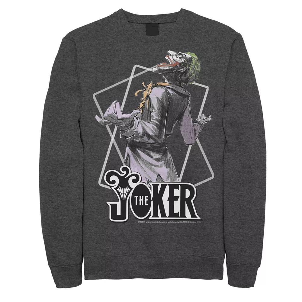 Men's DC Comics The Joker Laughing Maniac Portrait Sweatshirt,  Product Image