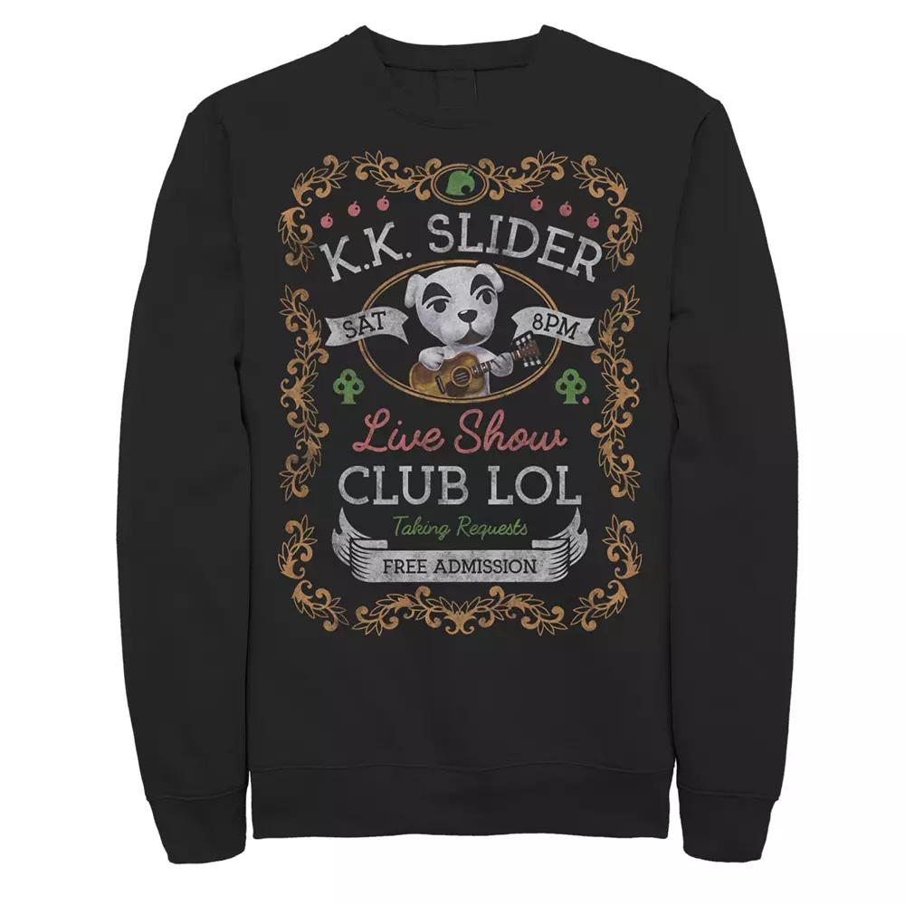 Men's Nintendo Animal Crossing KK Slider Live Show Poster Sweatshirt,  Product Image