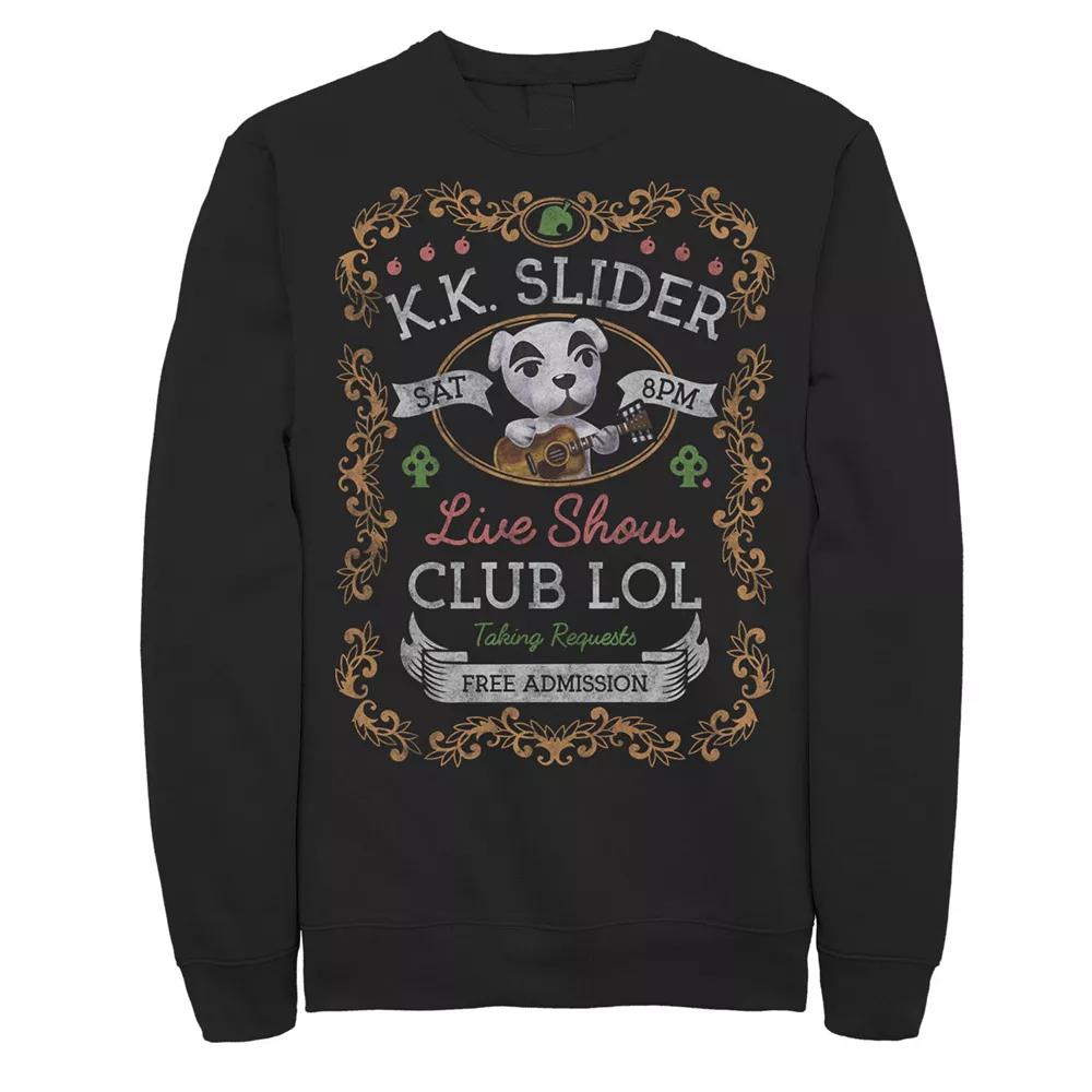 Men's Nintendo Animal Crossing KK Slider Live Show Poster Sweatshirt,  Product Image