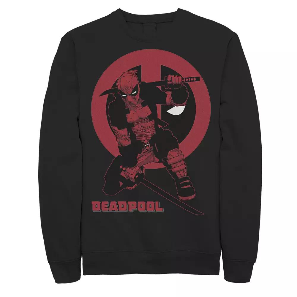 Men's Marvel Deadpool Samurai Stance Sweatshirt,  Product Image