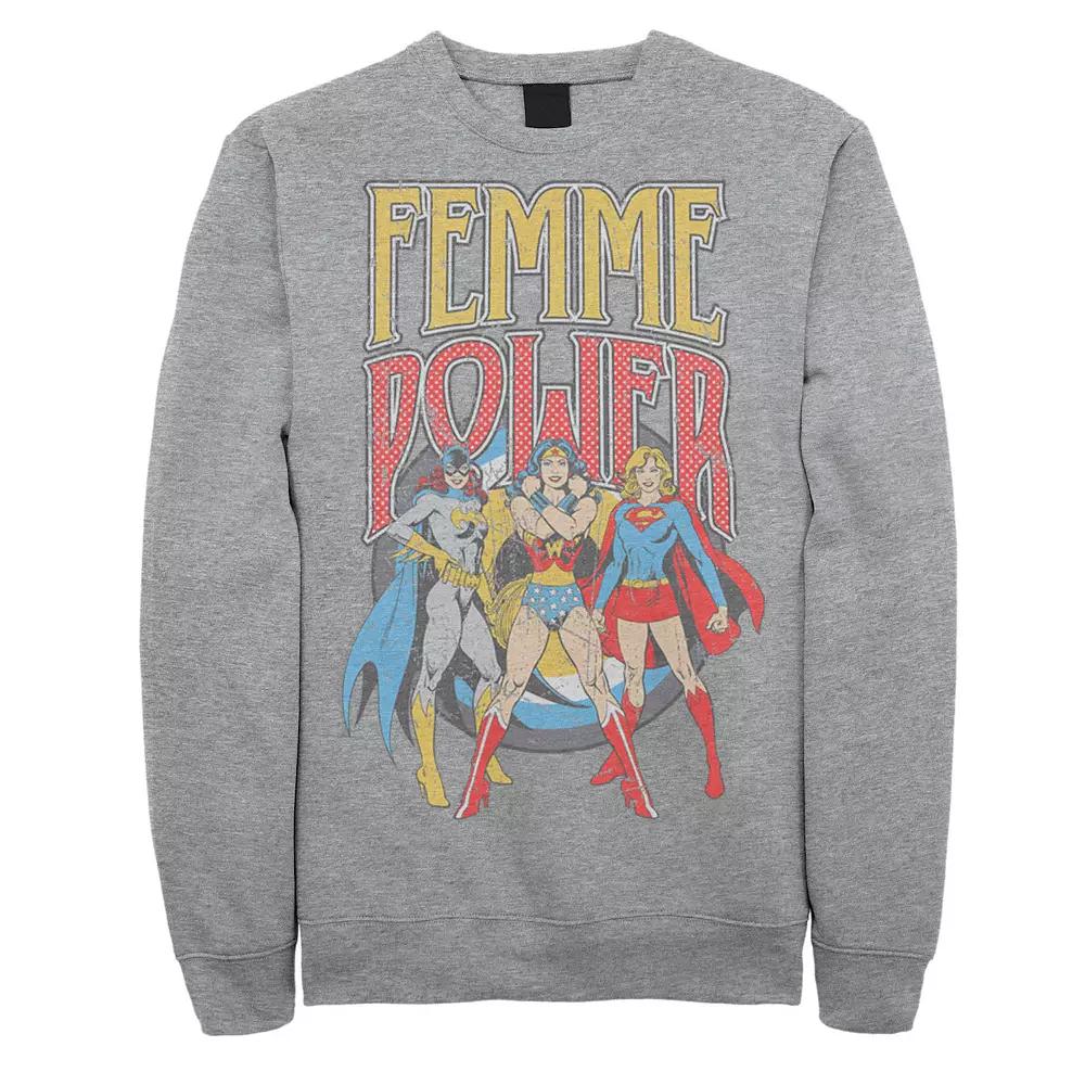 Men's DC Comics Justice League Vintage Femme Power Sweatshirt,  Product Image