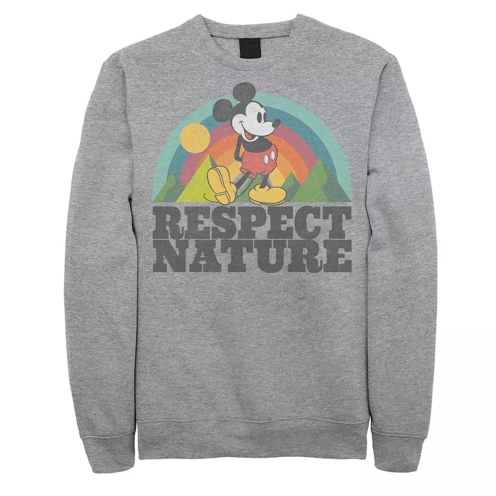 Disney's Big & Tall Mickey Mouse Respect Nature Rainbow Fleece, Men's,  Product Image
