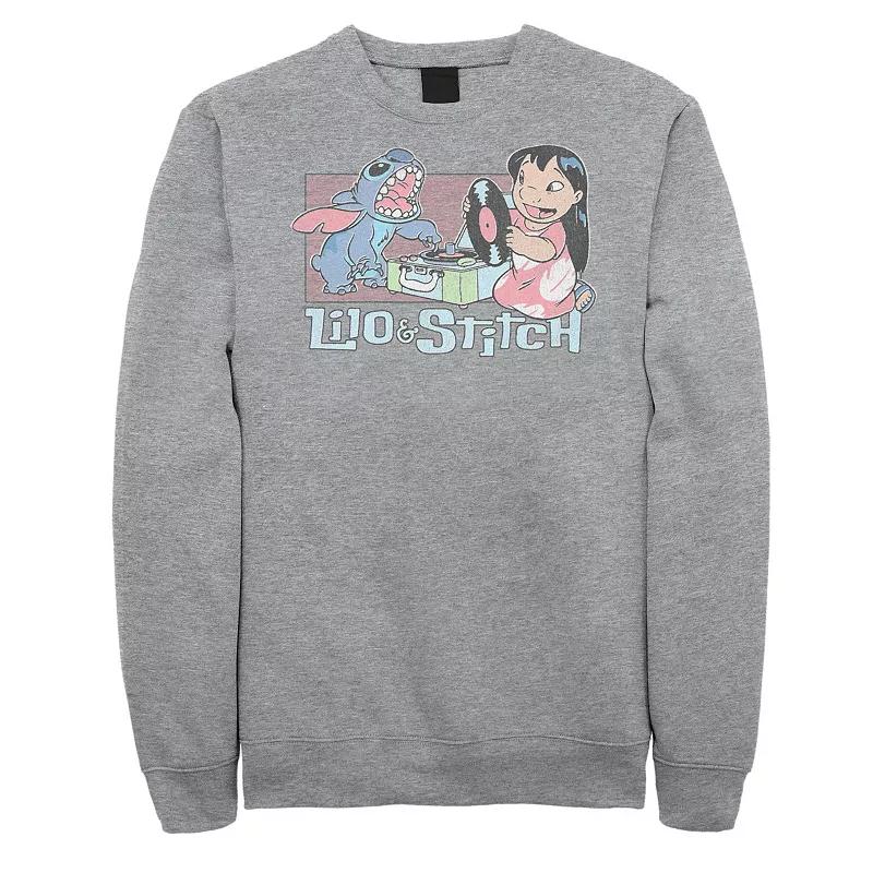 Disney's Lilo & Stitch Big & Tall Record Player Graphic Fleece, Men's,  Product Image
