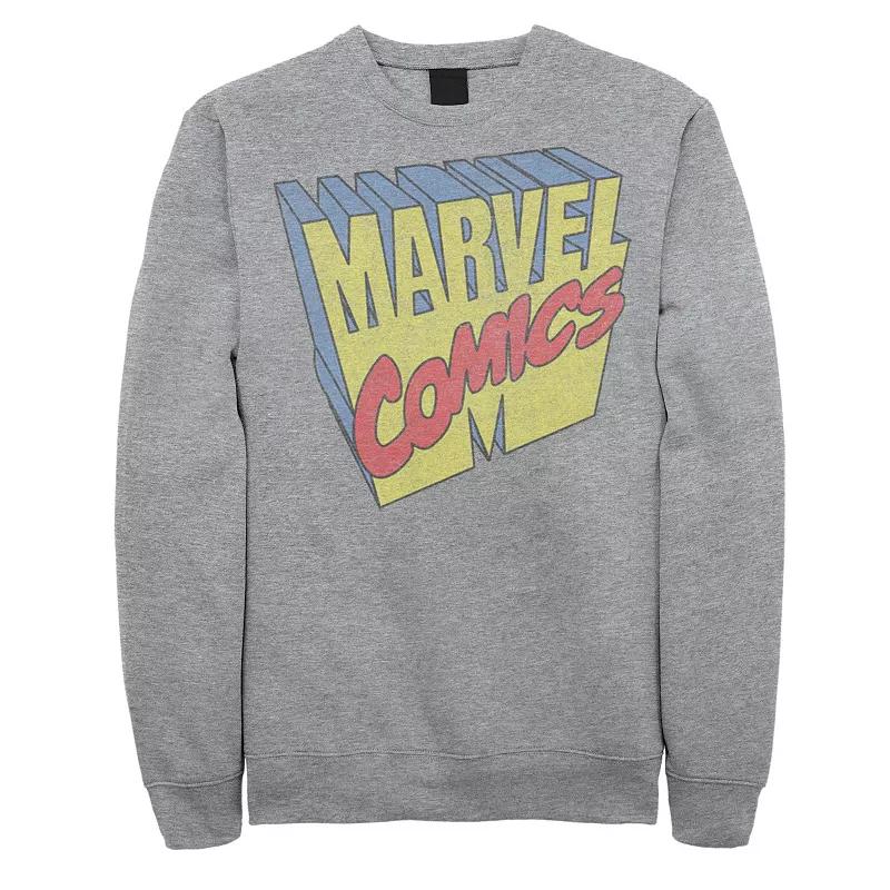 Men's Marvel Comics Three Dimensional Logo Sweatshirt,  Product Image