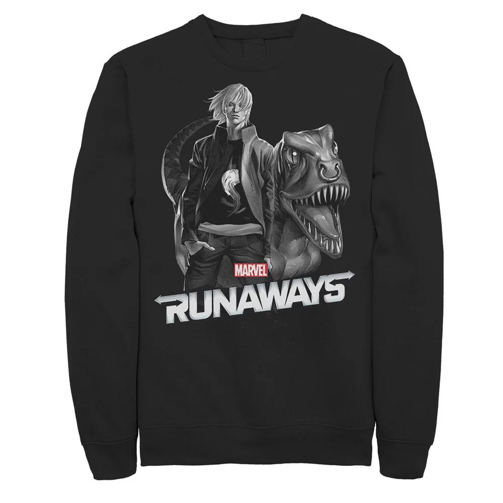 Men's Marvel Runaways Chase Stein Dark Portrait Graphic Fleece Pullover,  Product Image