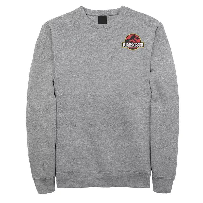 Men's Jurassic Park Logo Red & Yellow Pocket Sweatshirt,  Product Image