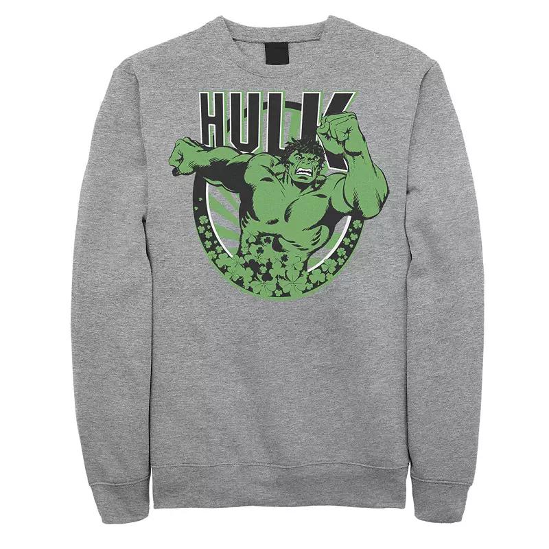 Men's Marvel Hulk St. Patty's Circle Logo Sweatshirt,  Product Image