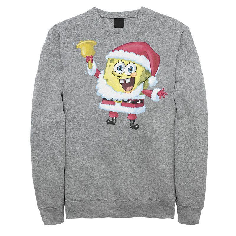 Men's Nickelodeon SpongeBob SquarePants Santa Claus Sweatshirt,  Product Image