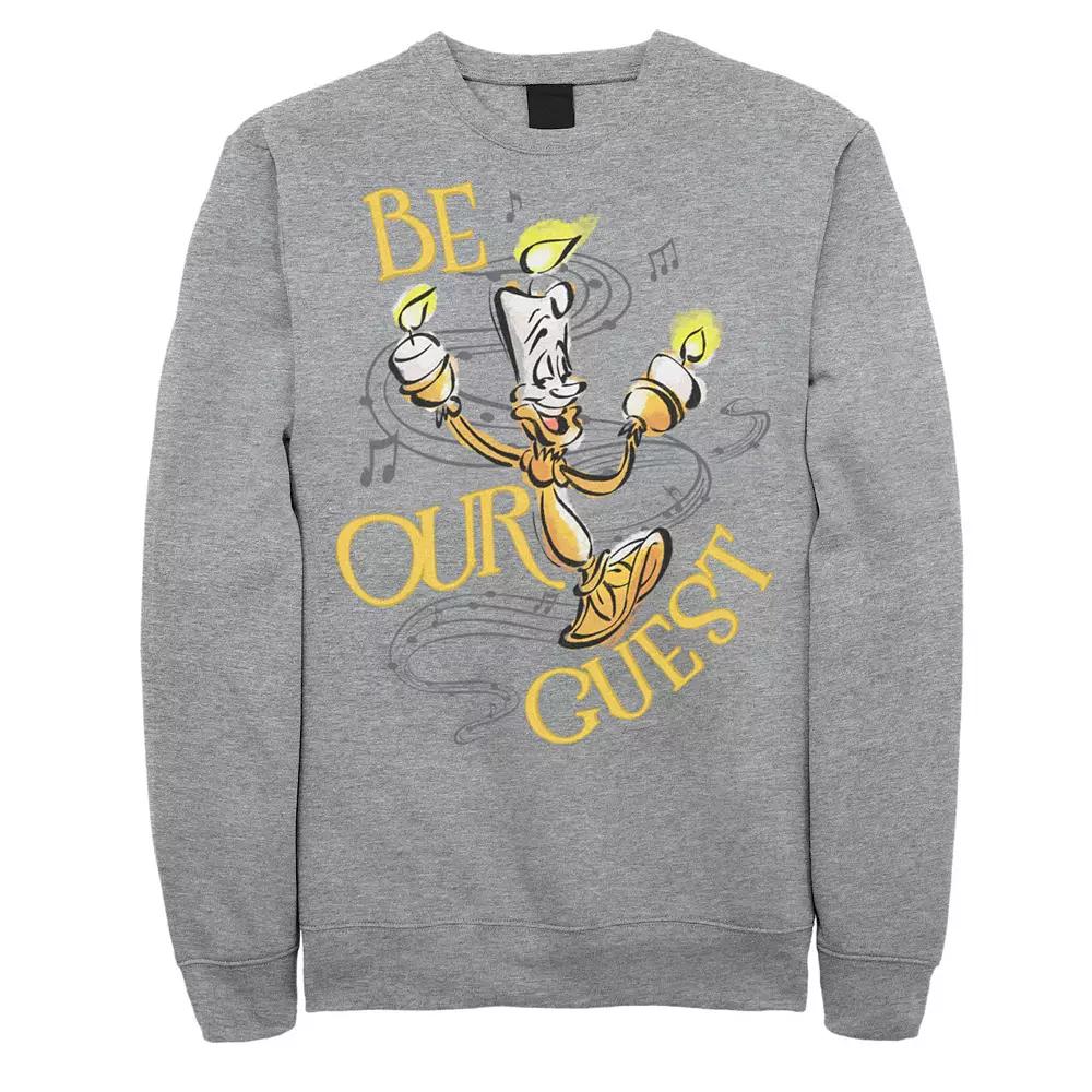 Disney's Beauty and the Beast Big & Tall Lumiere Be Our Guest Graphic Fleece, Men's,  Product Image