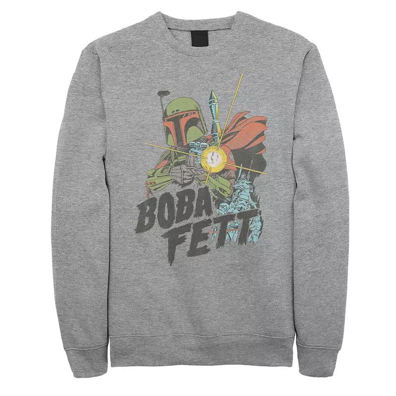 Men's Star Wars Boba Fett Retro Portrait Sweatshirt,  Product Image