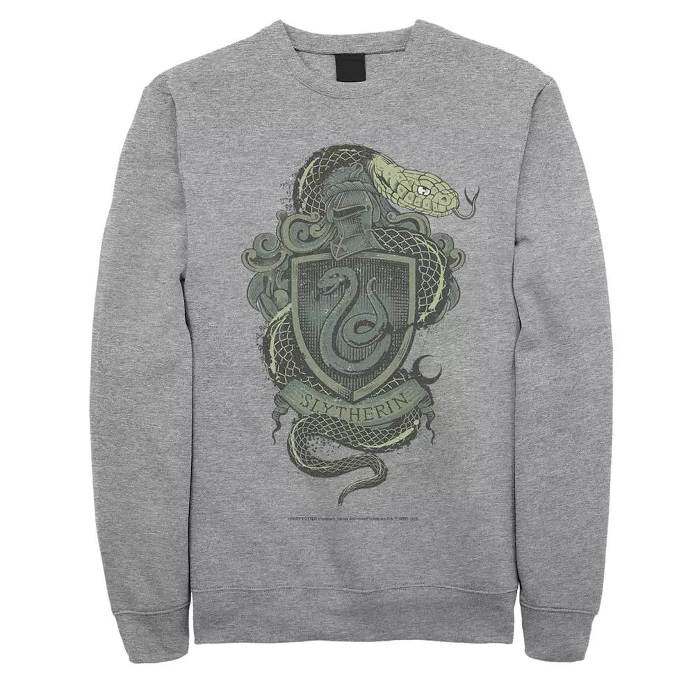 Men's Harry Potter Slytherin House Crest Fleece Pullover,  Product Image